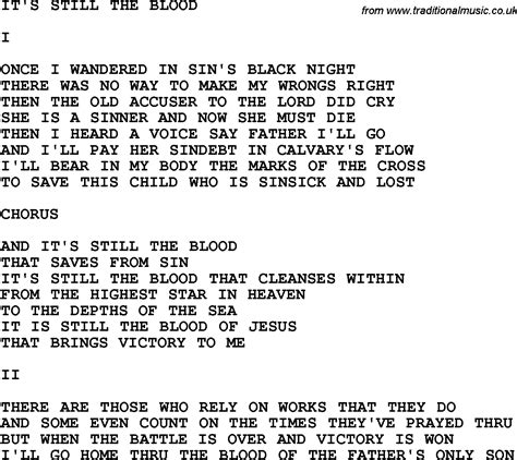 by the blood lyrics|By The Blood